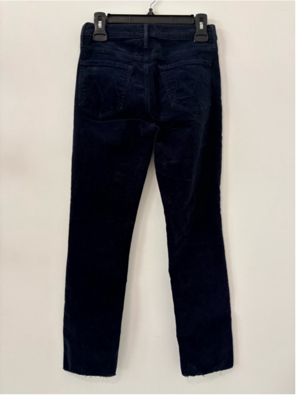 MOTHER Mid Rise Dazzler Ankle Fray Corduroy Sz 26 (14”W) Hopscotch Night Sky EUC - Picture 7 of 14